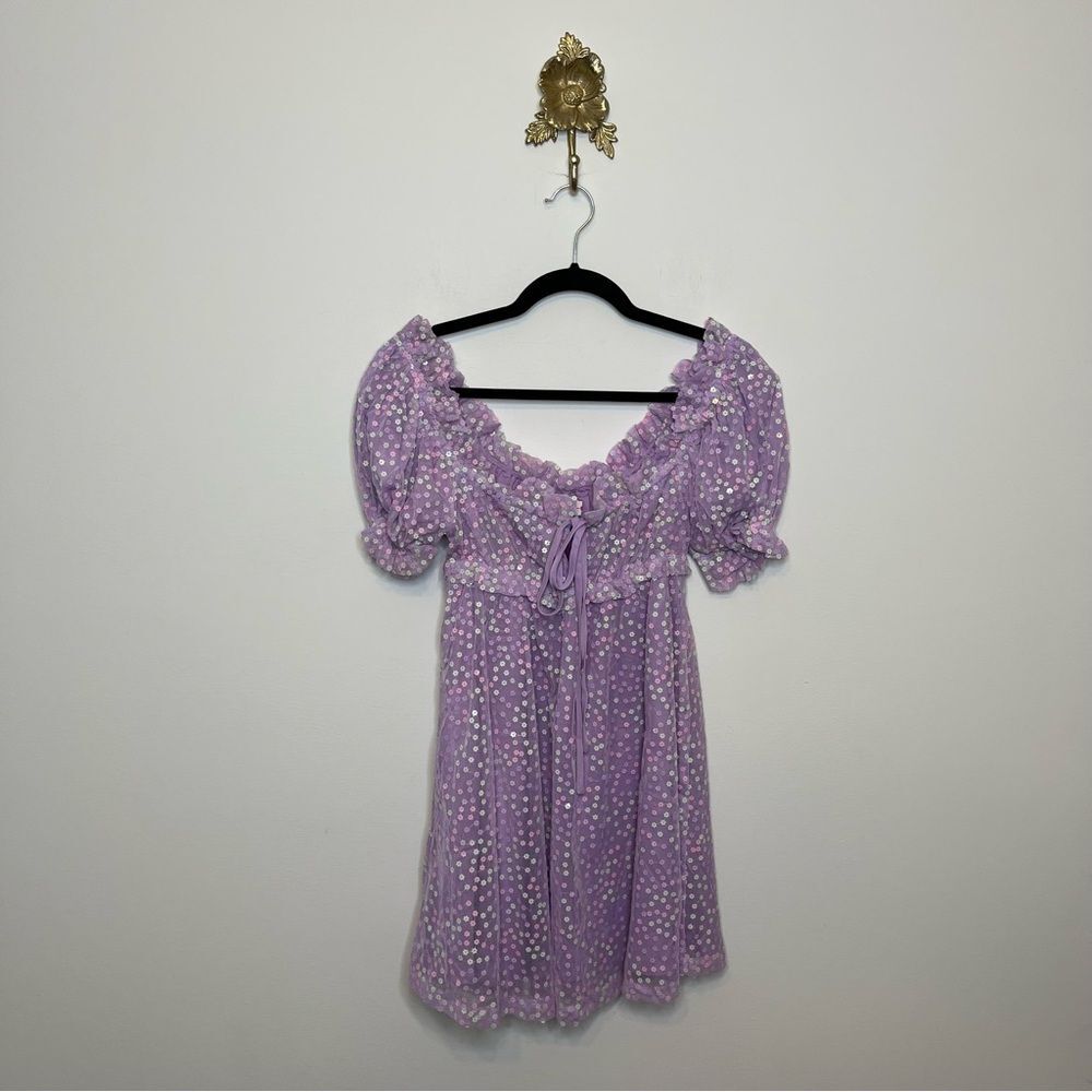 BuddyLove Jac Puff Sleeve Mini Dress S